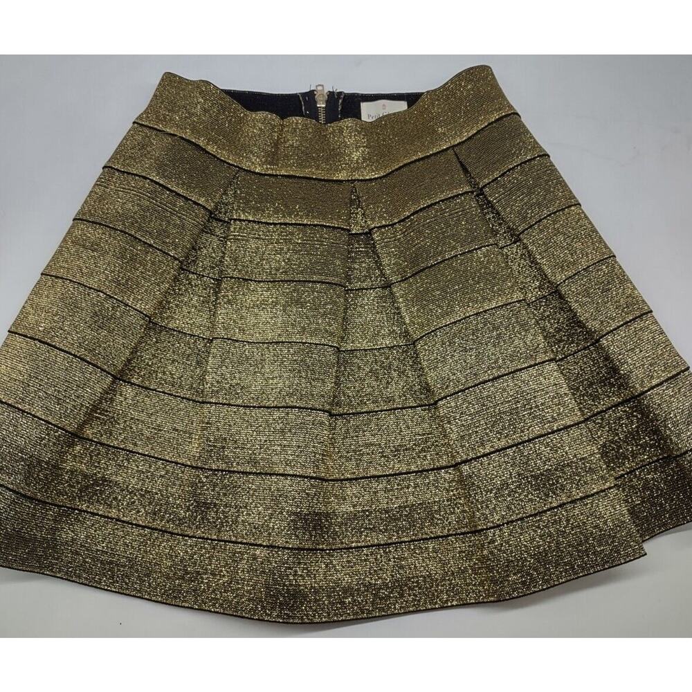 PETIT Gateau Skirt Gold Large Textured Tiered Shiny Party Costume Halloween
